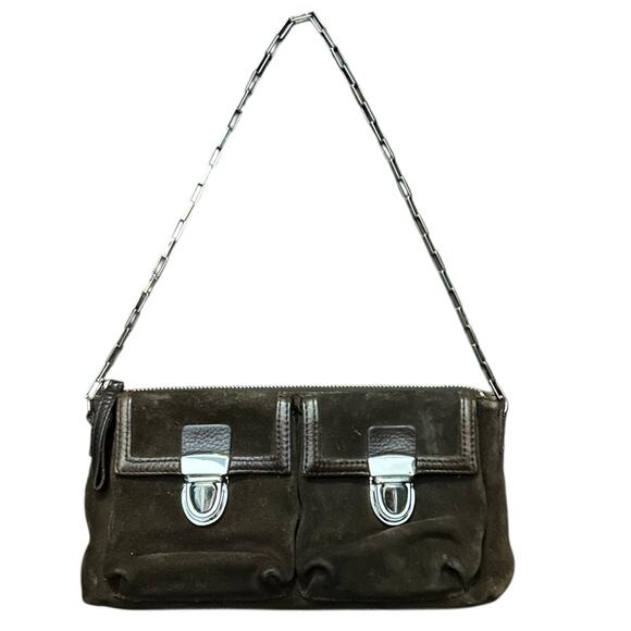 Vintage/Y2K Brown Leather/Suede‎ Mini Bag - Picture 1 of 8